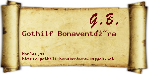 Gothilf Bonaventúra névjegykártya